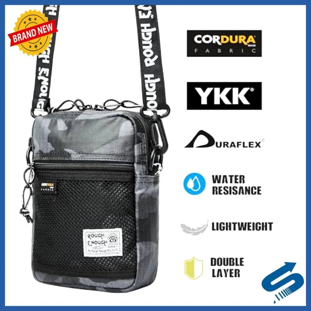 Small Crossbody Messenger Bag for Men with Adjustable Strap